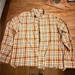 RedHead Tan and Brown Plaid Shirt